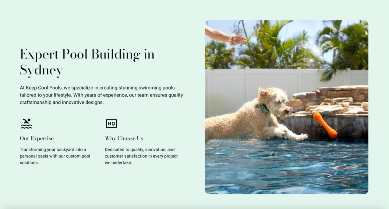 Pool installation business